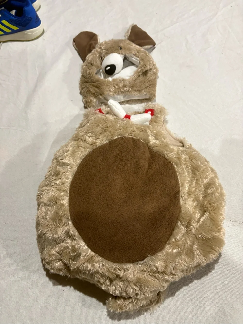 The Children's Place Plush Puppy Costume Hoodie in Beige and Brown